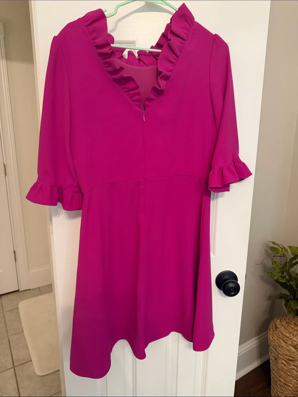 Women's Magenta camilyn beth Ruffle-Neck Dress - Picture 2 of 2